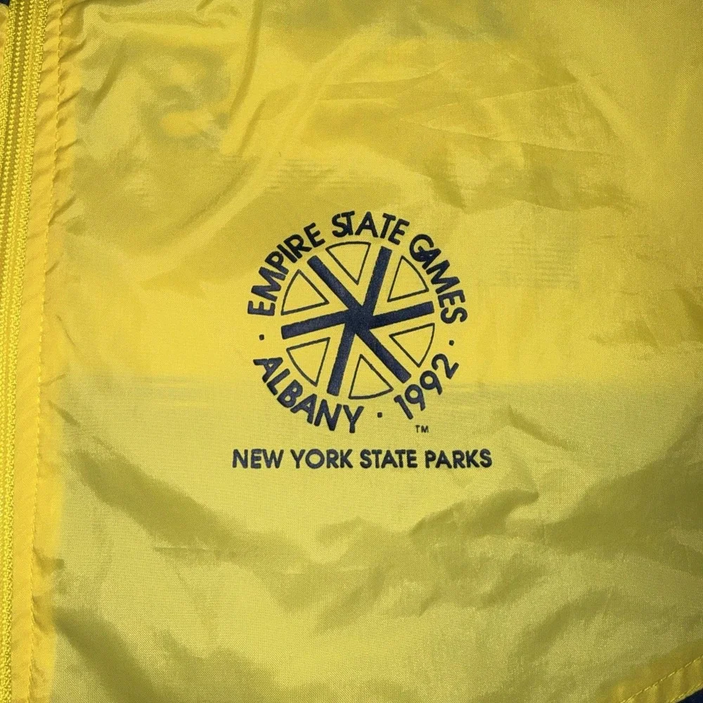 Vintage Antigua Jacket Mens Large Blue Empire State Games Windbreaker 1992